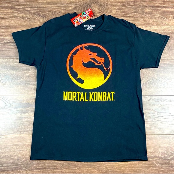 Mortal Kombat Klassic Black Shirt Men’s Size XL NWT - Picture 1 of 6